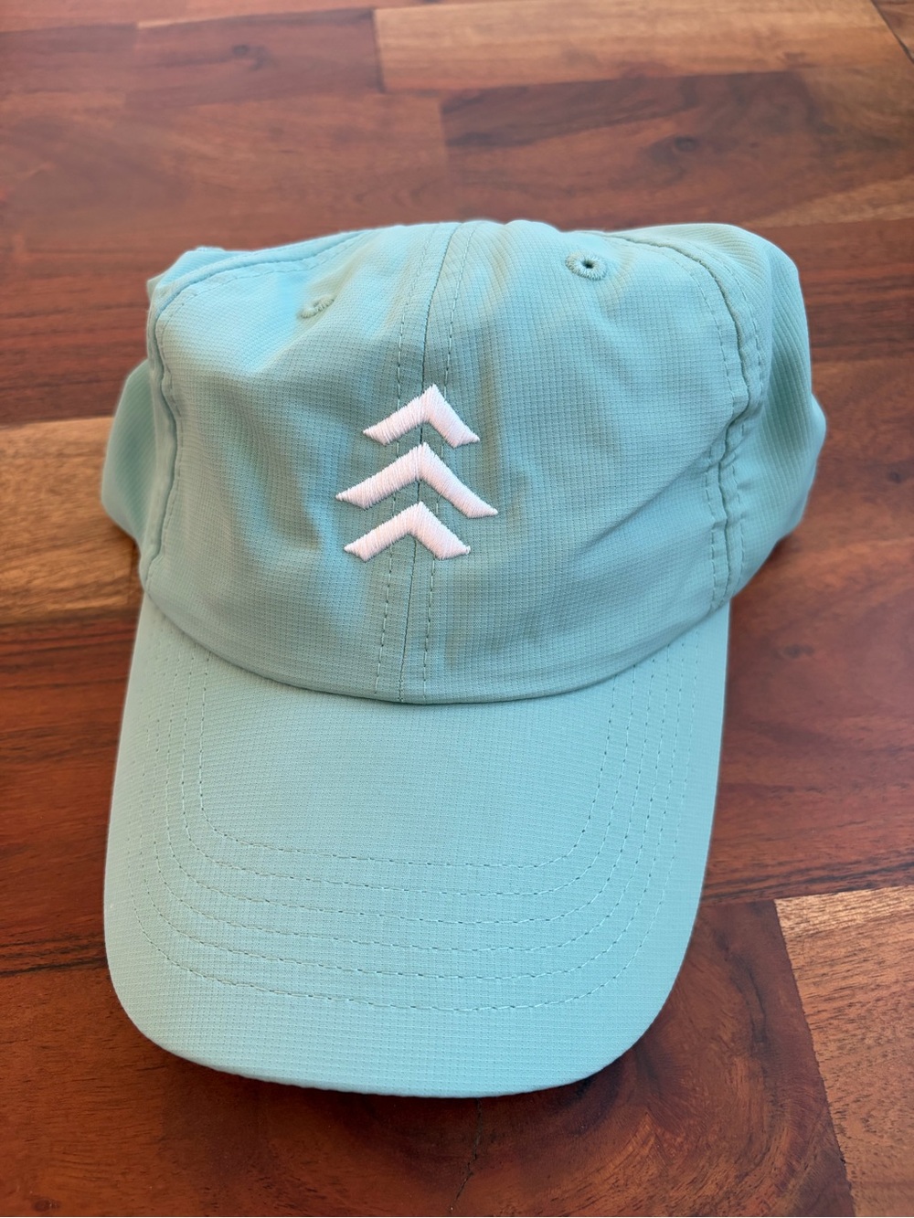 Women’s Mint Green Baseball Cap with White Chevron Accent